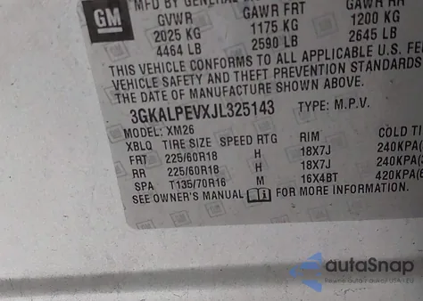 2018 GMC Terrain Slt из США, поврежденный, VIN 3GKALPEVXJL325143